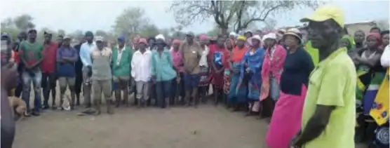  ??  ?? Chilonga villagers accuse government of misleading them.