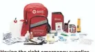  ?? AMERICAN RED CROSS VIA AP ?? Having the right emergency supplies in a ready-to-grab kit can reduce stress during evacuation­s or disasters.