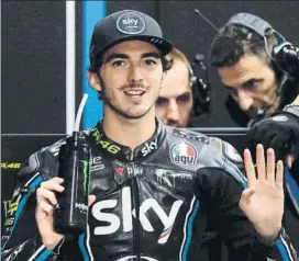  ?? FOTO: EFE ?? Pecco Bagnaia, primer Match-ball El italiano puede ser campeón de Moto2