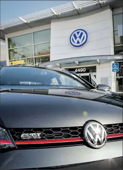  ?? VOLKSWAGEN VIA AP ?? The 2015 Volkswagen Golf will provide the platform and body style of the new e-Golf.