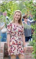  ??  ?? super garden: Alexandra Hollingwor­th, left, in her garden Glasnevin to Grenada