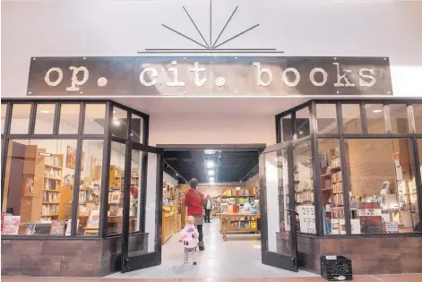  ?? EDDIE MOORE/JOURNAL ?? Formerly at Sanbusco Market Center, op. cit. books has moved to DeVargas Center on the other side of downtown Santa Fe. Several businesses from Sanbusco, recently sold to become the new home of the New Mexico School for the Arts, are moving to DeVargas.