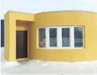  ??  ?? This house was built by Apis Cor in just 24 hours with huge 3D printers using a concrete mix.