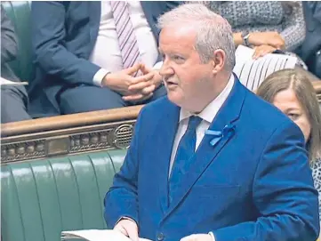  ?? ?? DEMANDS: The SNP Westminste­r leader Ian Blackford has offered an apology.