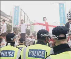  ?? ?? CHAOTIC England fans outside Wembley ahead of the Euro 2020 final. Above - Phil Mickelson, 50, wins the US PGA title