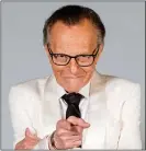  ??  ?? TALKSHOW ROYALTY: Larry King