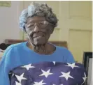  ?? MATT YORK/AP ?? World War II veteran Fannie Griffin McClendon.