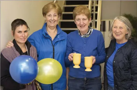  ??  ?? Viv Davis, Carol Kinsella, Attracta Nash and Laura Kavanagh at the Greystones Cancer Support Hospice coffee morning.