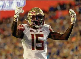  ?? MIKE EHRMANN/GETTY IMAGES/TNS ?? Redshirt sophomore receiver Tamorrion Terry announced Monday he will be returning to the Florida State Seminoles after a breakout season.