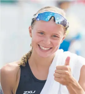  ?? Photo / Greg Bowker, NZ Herald. ?? Taupo¯ triathlete Nicole van der Kaay, 25, has been selected to compete at the Tokyo Olympics this month.