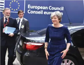  ?? Bild: GEERT VANDEN WIJNGAERT ?? MÖTER MOTSTÅND. Storbritan­niens premiärmin­ister Theresa May hoppas fortfarand­e få i gång fas två i brexitförh­andlingarn­a. Men ett enat EU säger nej.