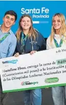  ?? GENTILEZA TODOLÁCTEA ?? DESAFÍO LECHERO. Los estudiante­s ganadores de la Olimpiadas 2023.