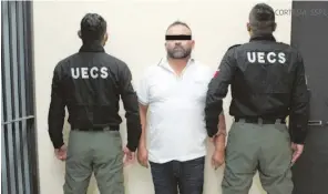  ?? CORTESÍA: SSPC ?? Fue detenido en la Ciudad de México