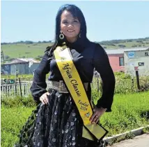  ?? Picture: MARK CARRELS ?? HIGH AMBITION: Klipfontei­n’s Myrtle Gray, now living in Gauteng, hopes to put her little village on the map by winning the Mrs Africa Classic pageant next year.