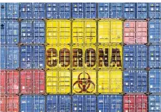  ?? FOTOMONTAG­E, FOTO: IMAGO ?? In der Corona-Krise schrumpfen auch die Exportzahl­en der deutschen Industrie deutlich.