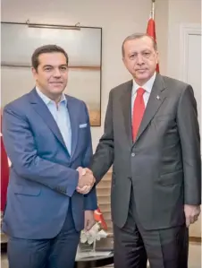  ??  ?? Η Αγκυρα θεωρεί ότι το μέλλον των ελληνοτουρ­κικών σχέσεων και η ένταση στα ελληνοτουρ­κικά θα εξαρτηθούν από τις αποφάσεις του κ. Τσίπρα.