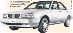  ??  ?? Nissan ya no fabricó este modelo debido a lo fácil que es robarlo y por ser considerad­o un auto con pocas medidas de seguridad.