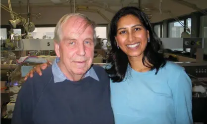  ?? Photograph: Supplied ?? ‘He demanded that we contemplat­e our privileged position as future doctors and tether it to a moral compass that understood its profound obligation to society’, writes Ranjana Srivastava, pictured with Professor Roger Short.