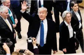  ?? FOTO ?? Trump ha venido planteando que se estudie una reforma migratoria, pero que incluya la construcci­ón de un muro.