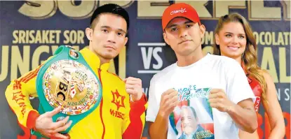  ??  ?? Srisaket Sor Rungvisai (i) y Román González