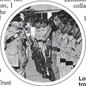  ??  ?? Lord Bramall inspects Gurkha troops in Hong Kong in 1977