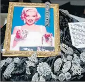  ??  ?? A PRODUCTION PICTURE of Marilyn Monroe from 1953’s “Gentlemen Prefer Blondes” is on exhibit.