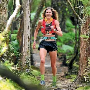  ??  ?? American runner Camille Herron didn’t let a traumatic car accident stop her from competing in the Tarawera Ultra 100-mile race.