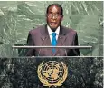  ??  ?? Robert Mugabe’s WHO appointmen­t was followed by widespread condemnati­on
