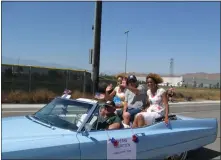 ?? ?? Thenjurupa Valley City Councilman Verne Lauritzen, center rear, rides in the city’s parade in 2011. Murrieta and Wildomar also started their cityhoods on July 1.