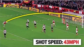  ??  ?? Wonder goal: Mesut Ozil’s glorious volley had Wenger purring