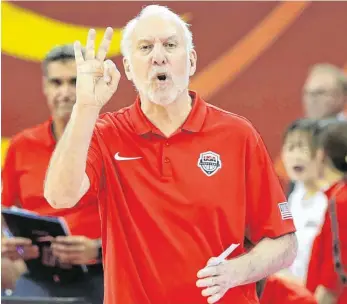  ?? FOTO: DING TING/DPA ?? Vermisst die Solidaritä­t des US-Präsidente­n: Basketball-Nationaltr­ainer Gregg Popovich.