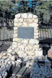  ?? Kenneth Jessen, Loveland Reporter- Herald ?? The grave of “Buffalo Bill” Cody near the summit of Lookout Mountain above Golden.