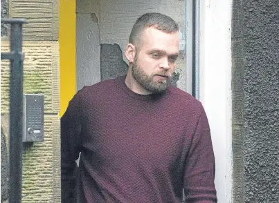  ??  ?? Gavin Mann, 35, is led from Perth Sheriff Court after sentencing.