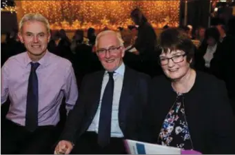  ??  ?? Tom Kiely CEO, Paul Hussey Director and Geraldine Gilsenan Vice Chairperso­n at Drogheda Credit Union.