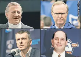  ??  ?? CAST OF CHARACTERS: From George Steinbrenn­er to John Mara to Mikhail Prokhorov to John Spano, New York has run the gamut when it comes to successful and unsuccessf­ul owners of our sports teams.