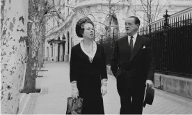  ?? Photograph: Express/Getty Images ?? Ian Campbell, 11th Duke of Argyll with his fourth wife Mathilda in Madrid in 1964.