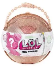  ?? CONTRIBUTE­D BY MGA ENTERTAINM­ENT ?? The L.O.L. Surprise! Big Surprise sells for $69.99.