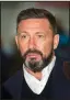  ??  ?? Abderdeen boss Derek McInnes