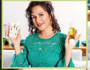  ??  ?? Blending science with nature has resulted in a successful anti-ageing skincare line for the Iran-born businesswo­man.