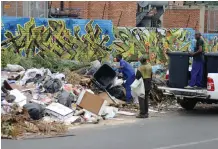  ?? | PABALLO THEKISO ?? MEMBERS of the public dump rubbish illegally. Dumping and littering are a major problem for the City.