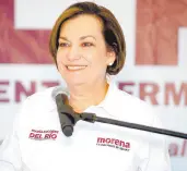  ?? ?? l María Dolores del Río, candidata de la coalición Sigamos Haciendo Historia en Sonora a la presidenci­a municipal de Hermosillo.