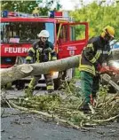  ?? AP ?? Große Schäden in Deutschlan­d