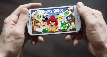  ??  ?? El juego de oro. Surgida de la tienda de aplicacion­es de Apple, Angry Birds entusiasmó a los inversioni­stas hoy cautelosos.