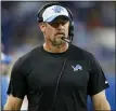  ?? AL GOLDIS — THE ASSOCIATED PRESS ?? Dan Campbell is the Detroit Lions’ ninth head coach since the start of 2000 season. Will he enjoy success the others did not?