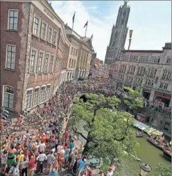  ??  ?? Salida del Tour 2015 desde Utrecht, donde partirá la Vuelta 2022.