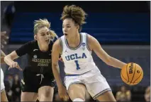  ?? KYUSUNG GONG — THE ASSOCIATED PRESS ?? UCLA and freshman guard Kiki Rice, right, will take on Oklahoma tonight at Pauley Pavilion in the second round of the NCAA tournament.