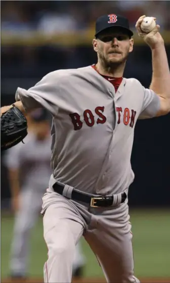  ?? STEVE NESIUS — THE ASSOCIATED PRESS ?? Boston Red Sox starter Chris Sale will start tonight’s All-Star Game for the American League, his second straight start in the Midsummer Classic.