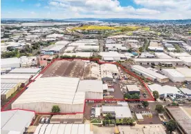  ??  ?? Bayleys recently sold this 100 Carbine Rd, Mt Wellington industrial property — roughly identified by a red border — for over $36.8 million.