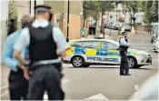  ??  ?? The sharp edge: police at Fairbridge Road, near Archway, north London, after a 14-year-old boy was found with multiple stab wounds