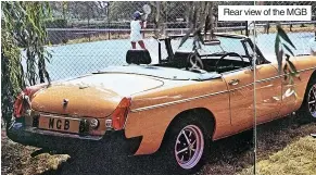  ?? Rear view of the MGB ??